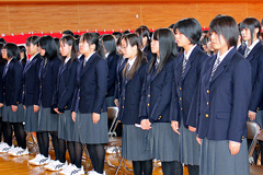 尾上総合高校の入学式