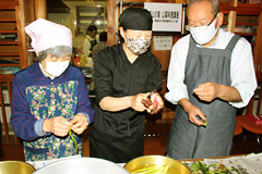 山菜料理教室